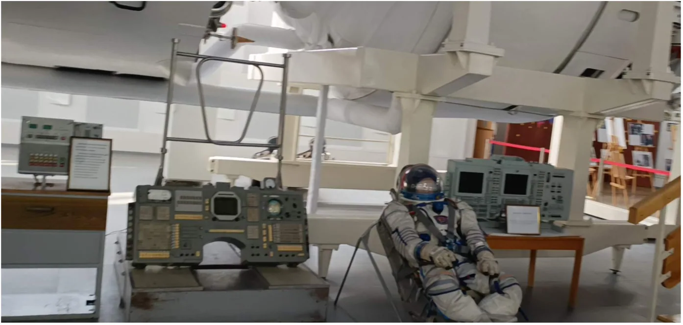 Space-science exhibits and group
